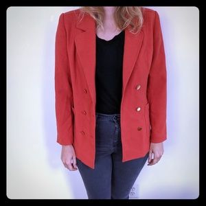 Orange Thick Blazer